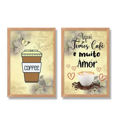 kit cantinho do café decoração quadros decorativos cozinha