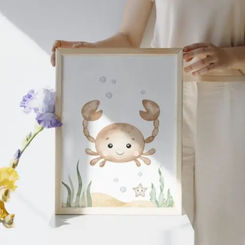 Kit de Quadros Infantil | Fundo do Mar Personalizado