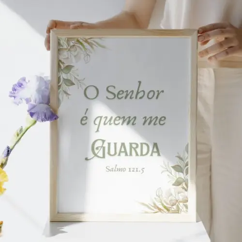 Kit Quadros Safari Infantil Bíblico Leão Elefante com Vidro