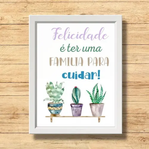 Quadrinho Decorativo Lavanderia com Moldura e Vidro 30x40cm