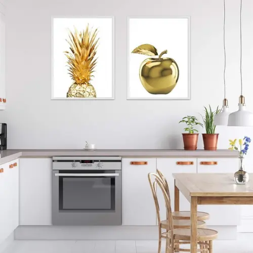 Quadrinhos para Cozinha Moderno 20x30 com Moldura e Vidro