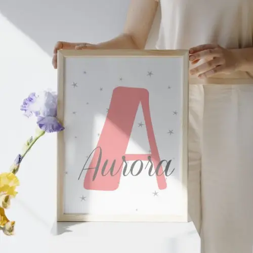 Quadro Animais para Quarto de Menina Personalizado com Vidro