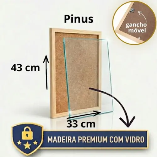 Quadro Assinatura de Digitais Chá Revelação com Carimbeiras