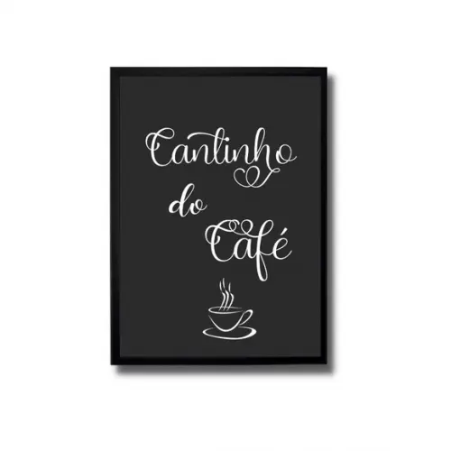 Quadro Cantinho do Café Aparador Decorativo 30x40 C/vidro