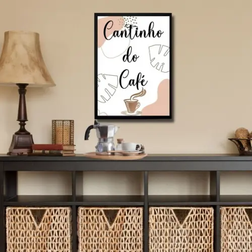 Quadro Cantinho do Café Moderno Decorativo Cozinha 30x40