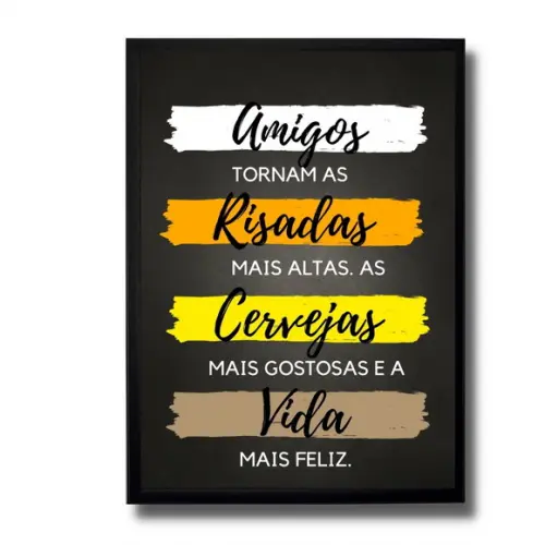 Quadro Churrasqueira Area Externa Moderna com Vidro 30x40 cm