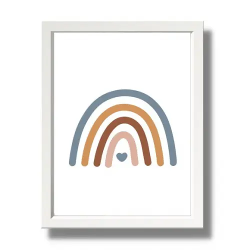 Quadro Decorativo Arte Arca de Noé para Crianças 23x33 com