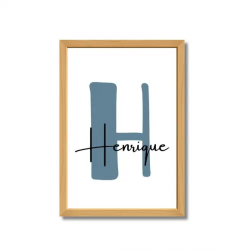 Quadro Decorativo Infantil com Nome para Menino 23x33cm