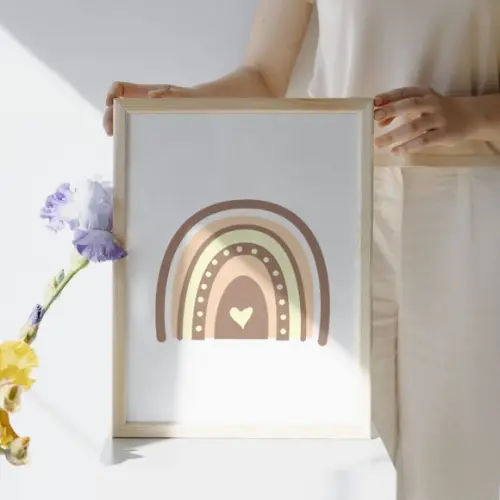 Quadro Decorativo Menina Tema Infantil Delicado com Nome