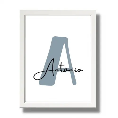 Quadro Infantil Bíblico Arca de Noé Personalizado 33x43 cm
