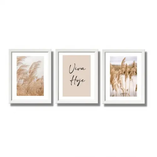 Quadro para Quarto Casal Decorativo Moldura com Vidro 33x43