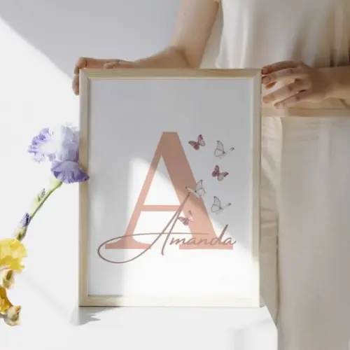 Quadro Personalizado Menina Infantil Quarto Bebê Fofo