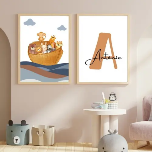 Quadro Personalizado Tema Cristão para Quarto | com Vidro