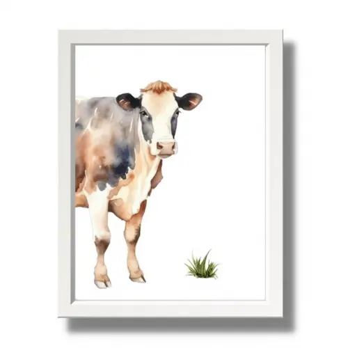 Quadros Animais da Fazenda Personalizado com Nome 23x33 cm