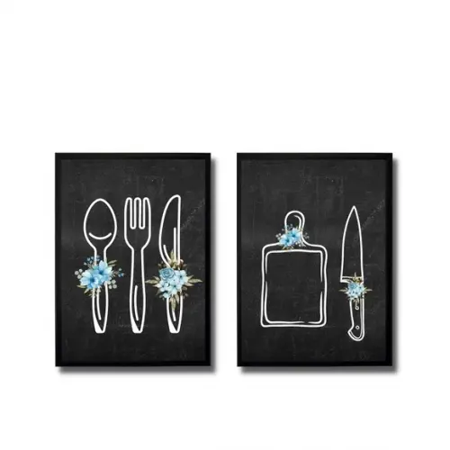 Quadros Decorativos com Moldura para Cozinha 20x30cm