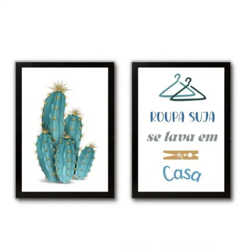 Quadros Decorativos Lavanderia Frases Divertidas Humor 30x40