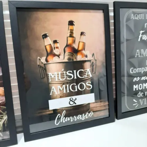 Quadros Decorativos para Área Gourmet Churrasqueira 33x43 cm