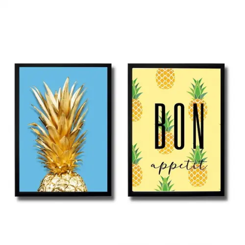 Quadros Decorativos para Cozinha Moderna Bon Apetit 33x43cm