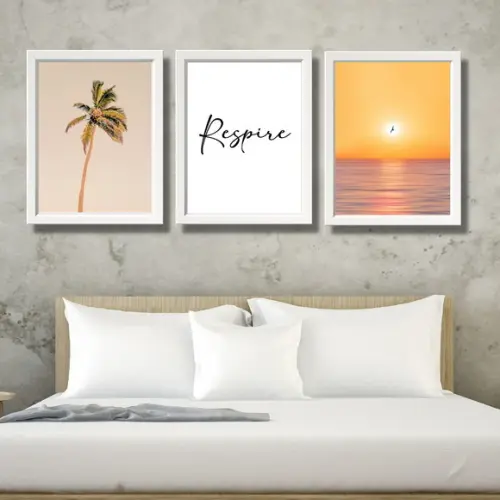 Quadros Decorativos para Quarto de Casal c/ Moldura 33x43cm
