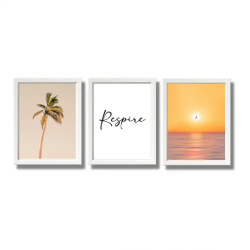 Quadros Decorativos para Quarto de Casal c/ Moldura 33x43cm