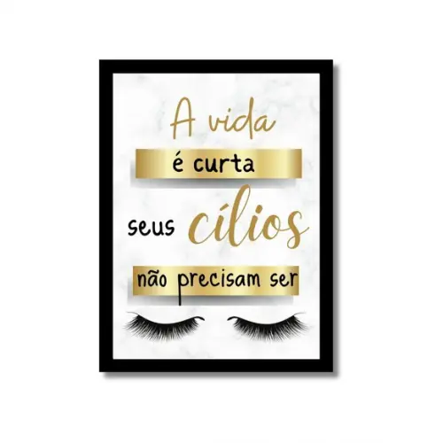 Quadros Decorativos Salão Studio Designer de Sobrancelhas