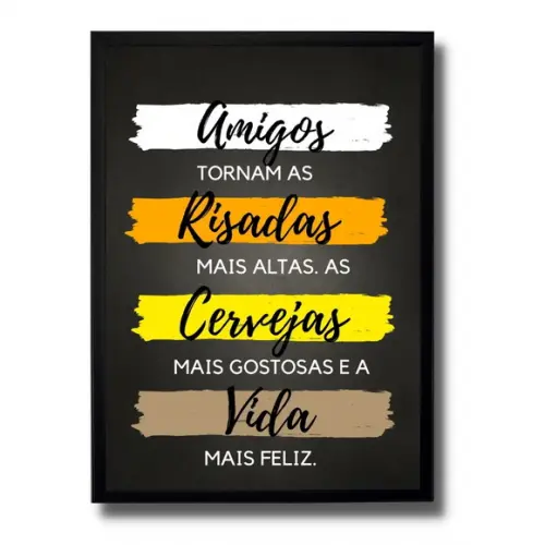 Quadros para Area de Churrasco com Vidro 30x40 cm