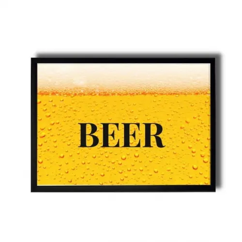 Quadros para Areas Externas Churrasqueira Cerveja 30x40 cm