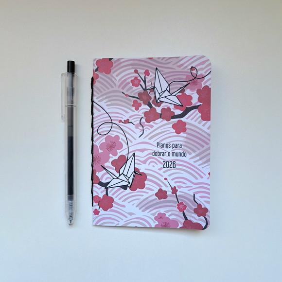 2026 Planner Mensal A6 - Tsurus Rosa
