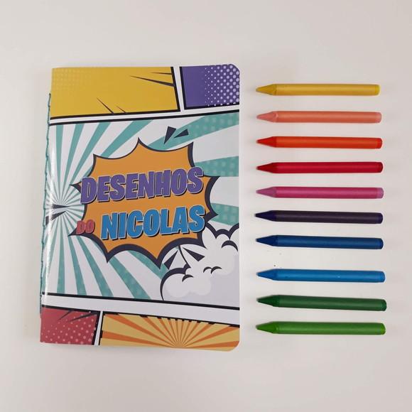Caderno de Desenho Infantil Personalizado Hq