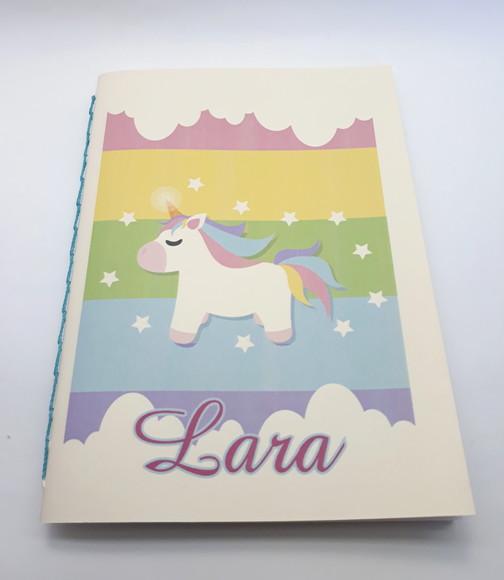 Caderno Infantil Personalizado Unicórnio A5