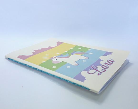 Caderno Infantil Personalizado Unicórnio A5