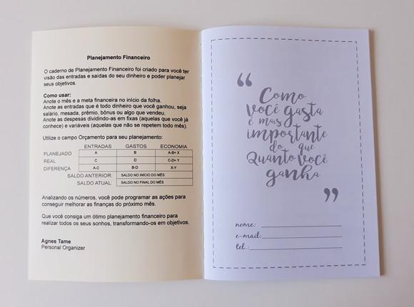 Caderno Planejamento Financeiro A5 (p/planner)