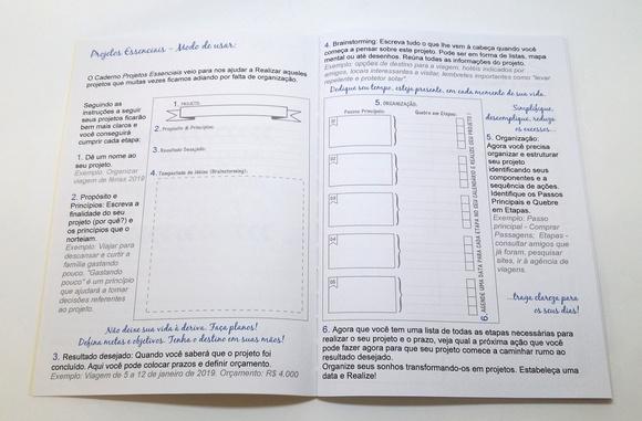 Caderno Projetos Essenciais A5 (p/Planner)