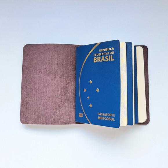 Porta-passaportes Familiar Avião - até 6 Passaportes