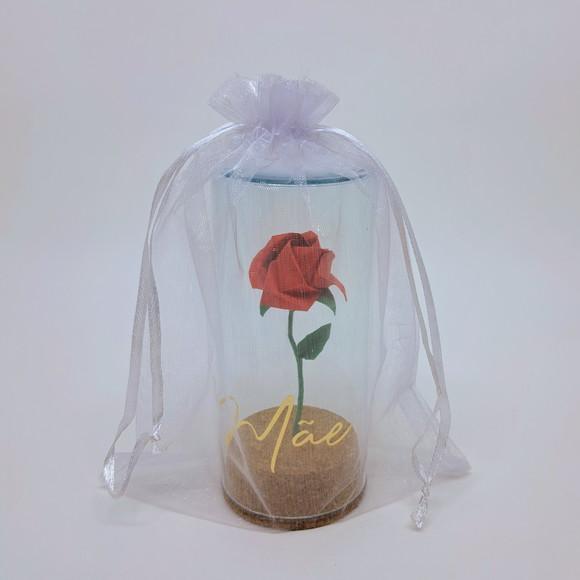 Rosa de Origami na Cúpula de Vidro