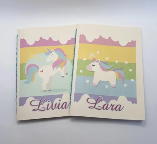 Caderno Infantil Personalizado Unicórnio A5