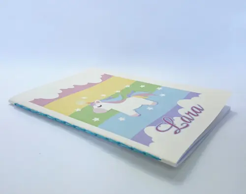 Caderno Infantil Personalizado Unicórnio A5