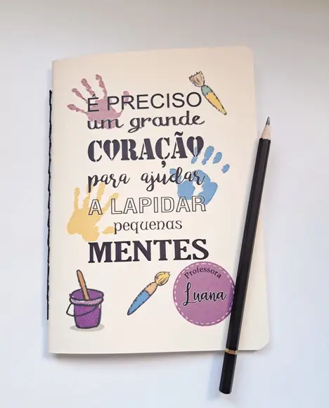 Caderno Personalizado Professor Pequenas Mentes A5