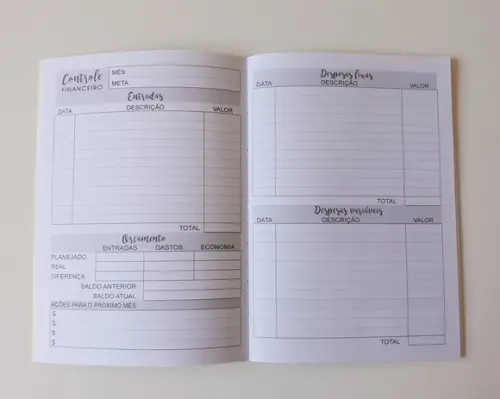 Caderno Planejamento Financeiro A5 (p/planner)