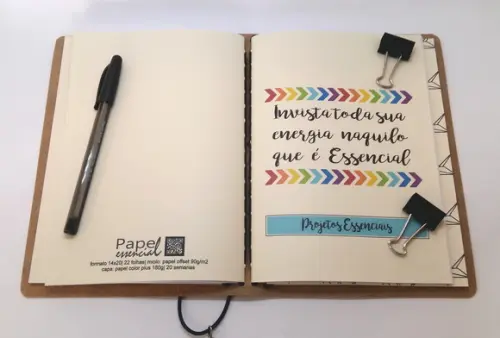 Caderno Projetos Essenciais A5 (p/Planner)