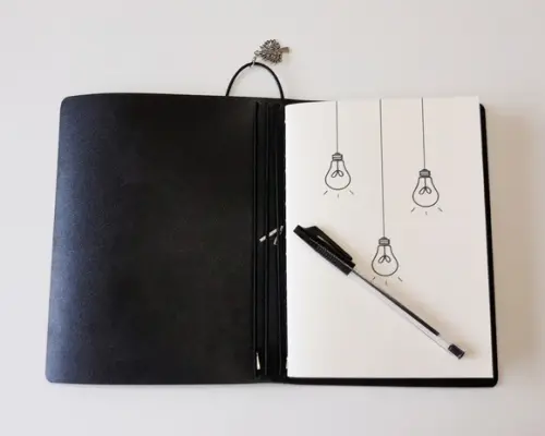 Capa Planner Essencialdori (fauxdori) A5 - Preta
