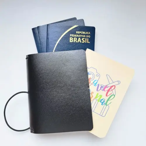 Porta-passaportes Familiar Avião - até 6 Passaportes