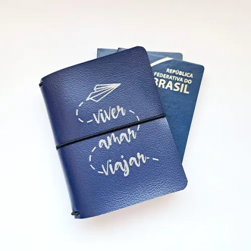 Porta-passaportes Familiar Decorado - até 6 Passaportes