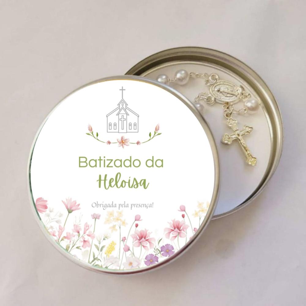 Lembrancinha Batizado | Batismo - Mini terço