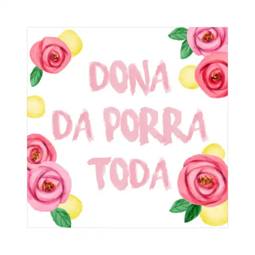 Porta copo/ímã decorativo