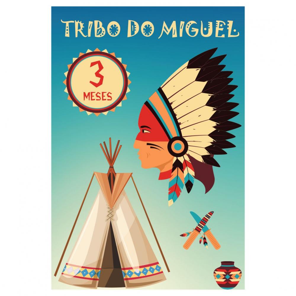 Arquivo digital tamanho A3 - Painel tema povos originários