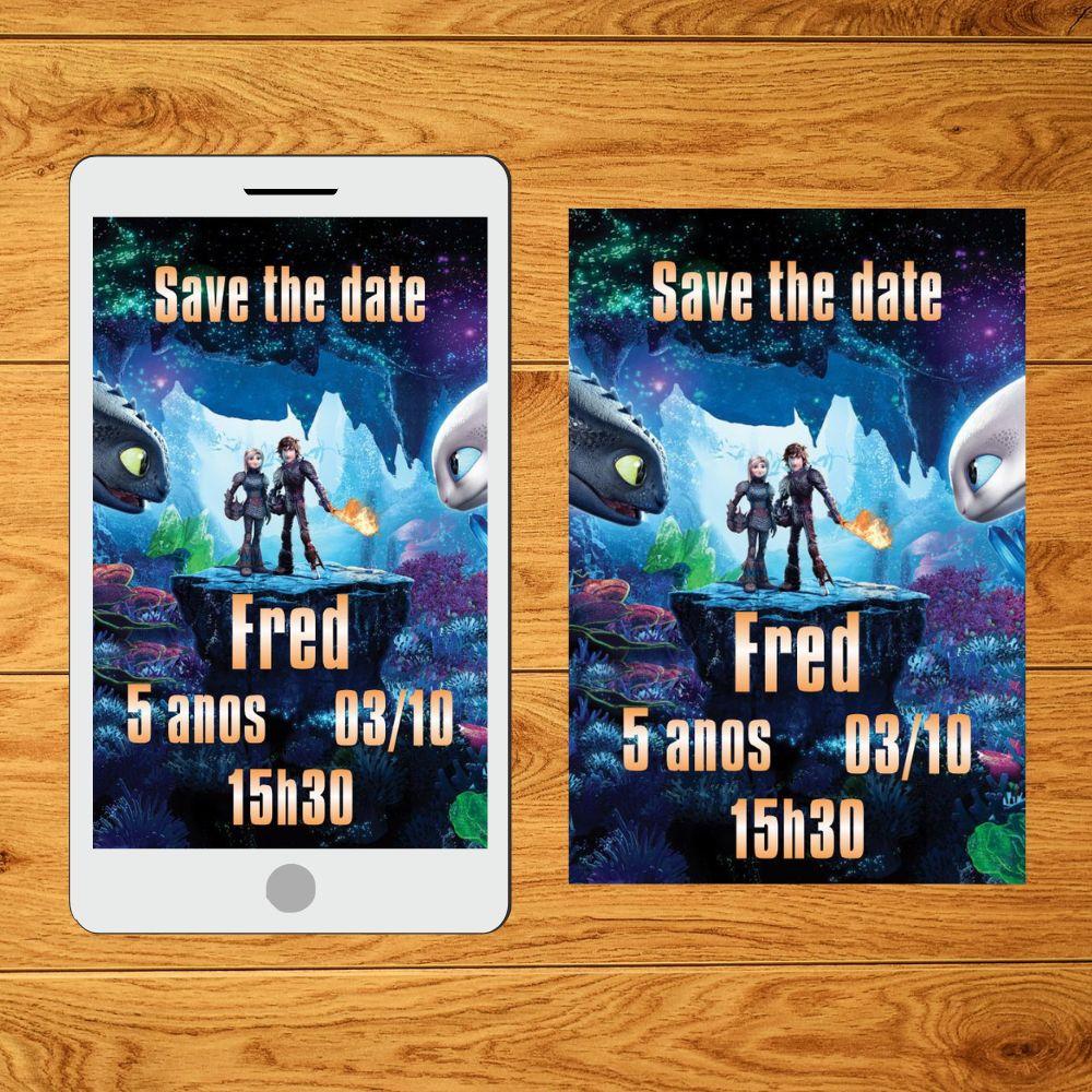 Save the date Como treinar seu dragão