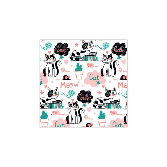 Porta copo/ íma decorativo Gato Meow