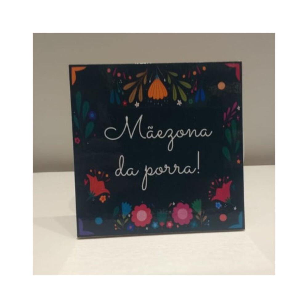 Porta copo/ ímã decorativo Mãezona