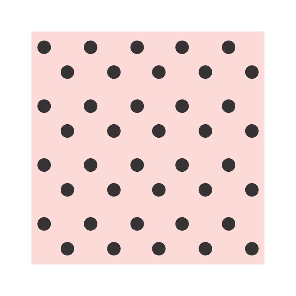 Porta copo/ímã decorativoo Poá preto